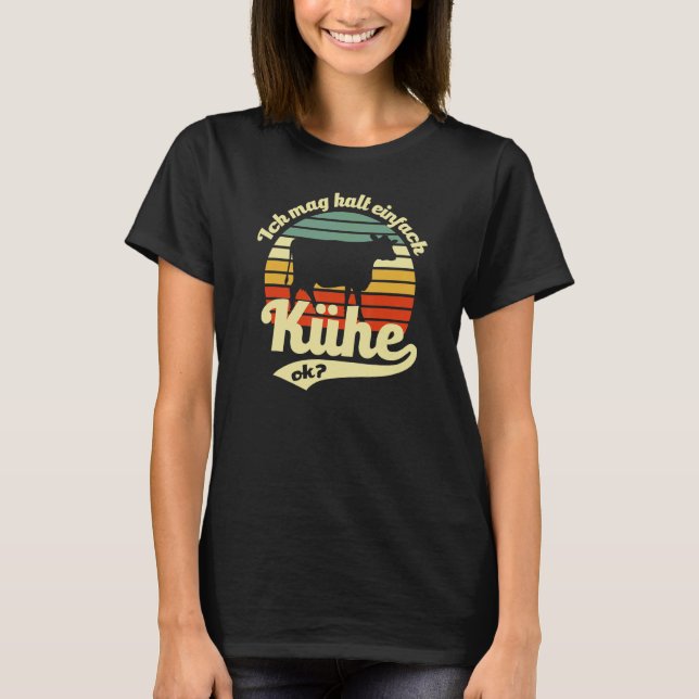 Camiseta Me Gusta Mantener Vacas (Anverso)