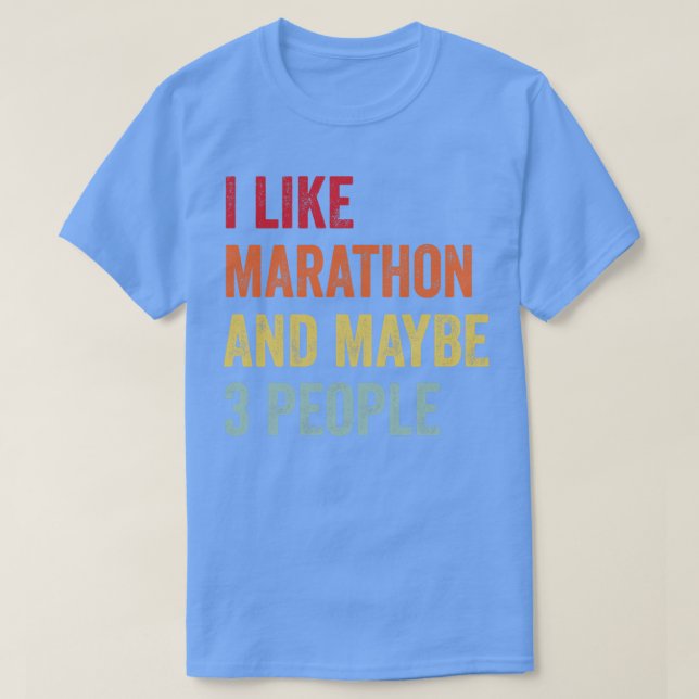 Camiseta Me Gusta Marathon Quizá 3 Personas (Diseño del anverso)