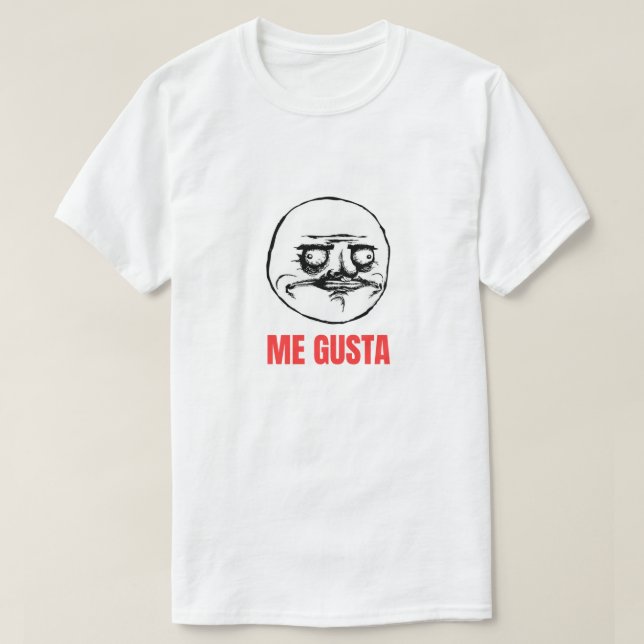 Camiseta Me gusta meme (Diseño del anverso)