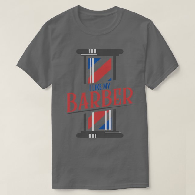 Camiseta Me Gusta Mi Barber (Diseño del anverso)