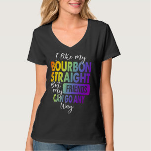 Camiseta Me Gusta Mi Bourbon Lgbt Orgullo Gay Lesbian