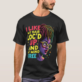 Camiseta Me Gusta Mi Cabello Con Trenzas Y Mi Mente Libre M