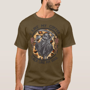 Camiseta Me Gusta Mi Café Negro Como Mi Café Soul Lover H