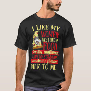 Camiseta Me Gusta Mi Comida Como La Suma De Comida.