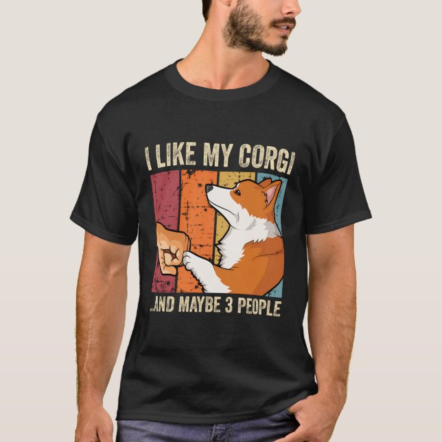 Camiseta Me Gusta Mi Corgi Galés (Anverso)