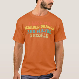 Camiseta Me Gusta Mi Dragón Con Cabeza Y Quizá 3 Personas