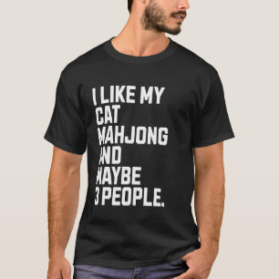 Camiseta Me Gusta Mi Dueño de Gato Divertido Amante del Mah