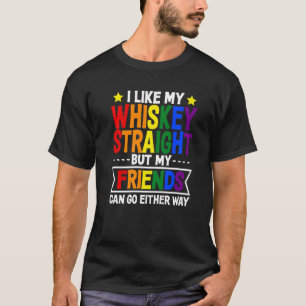 Camiseta Me Gusta Mi Gay Del Orgullo Del Arcoiris Recto De