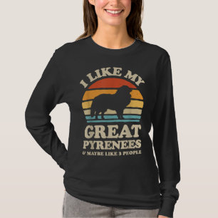 Camiseta Me Gusta Mi Gran Amo De Perro De Montaña Pirineos