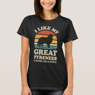 Camiseta Me Gusta Mi Gran Amo De Perro De Montaña Pirineos