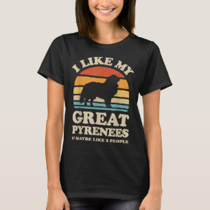 Camiseta Me Gusta Mi Gran Amo De Perro De Montaña Pirineos