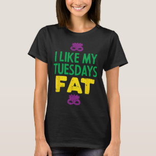 Camiseta Me Gusta Mi Máscara De Fat Jester Funny Mardi Gra