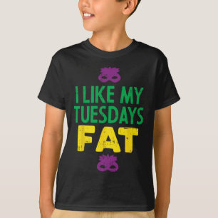 Camiseta Me Gusta Mi Máscara De Fat Jester Funny Mardi Gra