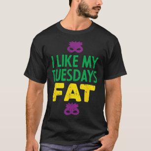 Camiseta Me Gusta Mi Máscara De Fat Jester Funny Mardi Gra