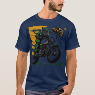 Camiseta Me gusta mi motocicleta mi gato Cicadas Cat 2024 y
