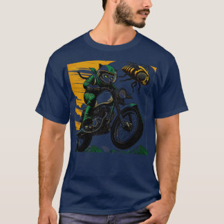 Camiseta Me gusta mi motocicleta mi gato Cicadas Cat 2024 y