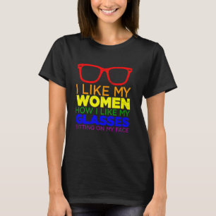 Camiseta Me Gusta Mi Mujer Cómo Me Gusta Mi Orgullo Lesbian