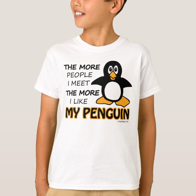 Camiseta Me Gusta Mi Pingüino (Anverso)