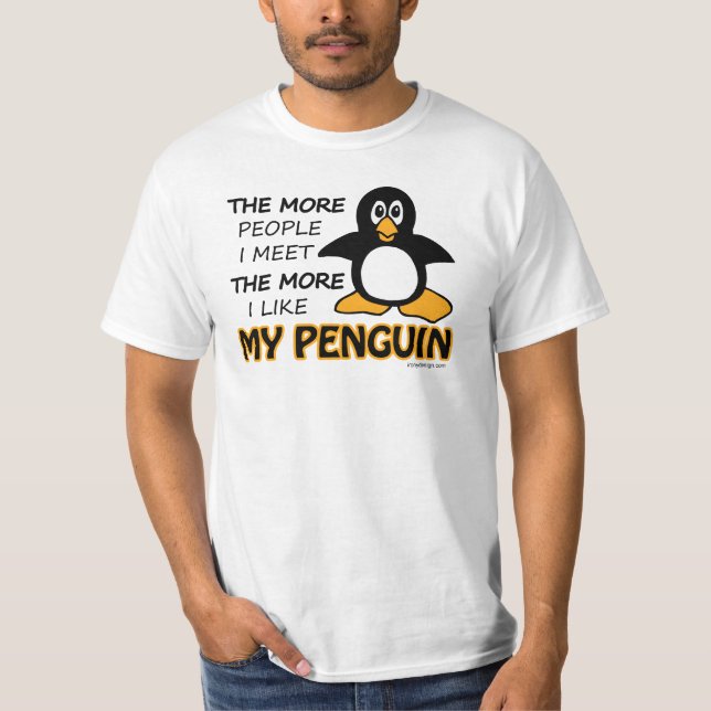 Camiseta Me Gusta Mi Pingüino (Anverso)