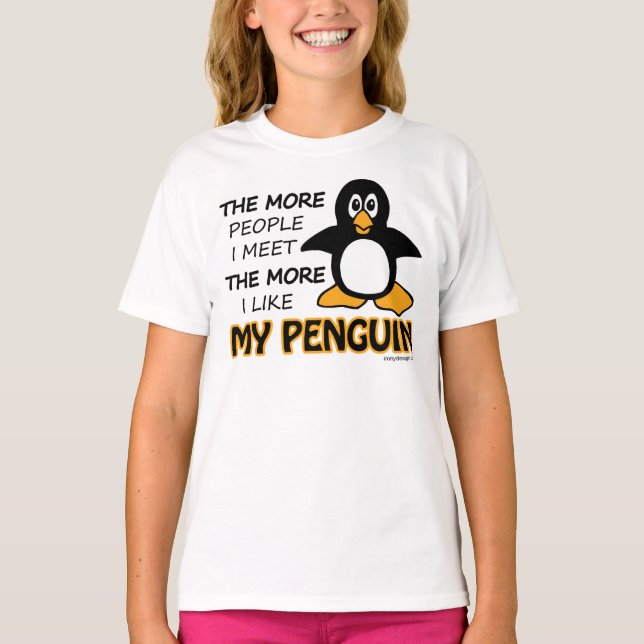 Camiseta Me Gusta Mi Pingüino (Anverso)