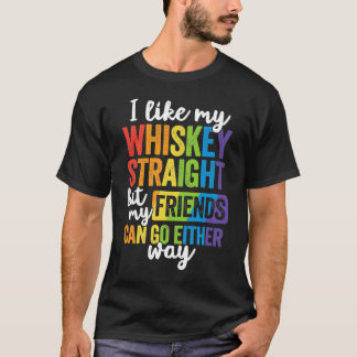Camiseta Me Gusta Mi Regalo Directo De Whiskey LGBT Orgullo