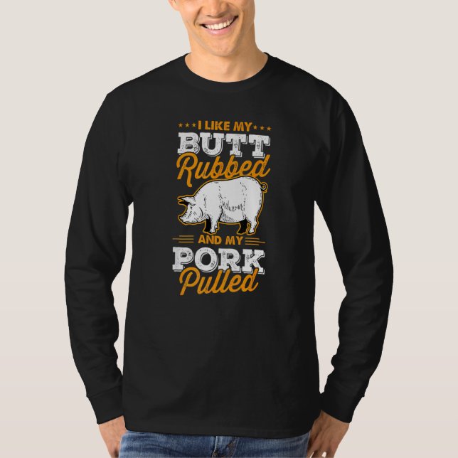 Camiseta Me Gusta Mi Ropa De Toro Y Mi Carne De Cerdo Pulid (Anverso)