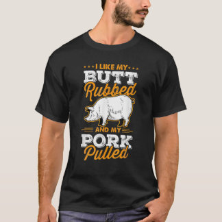 Camiseta Me Gusta Mi Ropa De Toro Y Mi Carne De Cerdo Pulid
