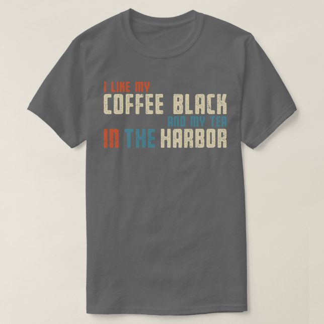 Camiseta Me gusta mi té en el puerto (Diseño del anverso)