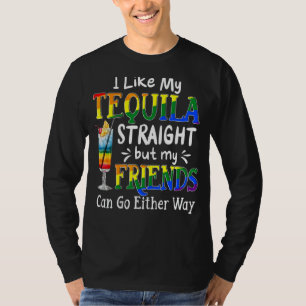 Camiseta Me Gusta Mi Tequila Directamente Pero Mis Amigos P