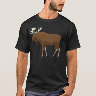 Camiseta Me Gusta Moose Y Quizás 3 Personas Funny Moose Lov