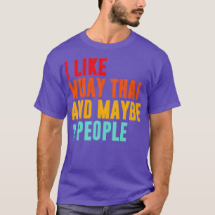 Camiseta Me Gusta Muay Thai Y Quizás Muay Thai F
