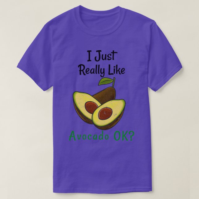 Camiseta Me Gusta Mucho Aguacate Ok (Diseño del anverso)