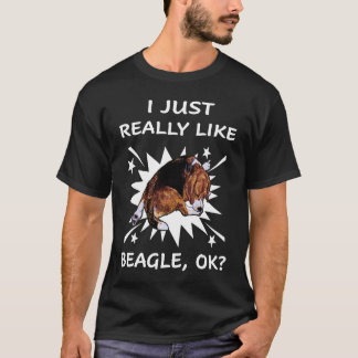 Camiseta Me gusta mucho Beagle