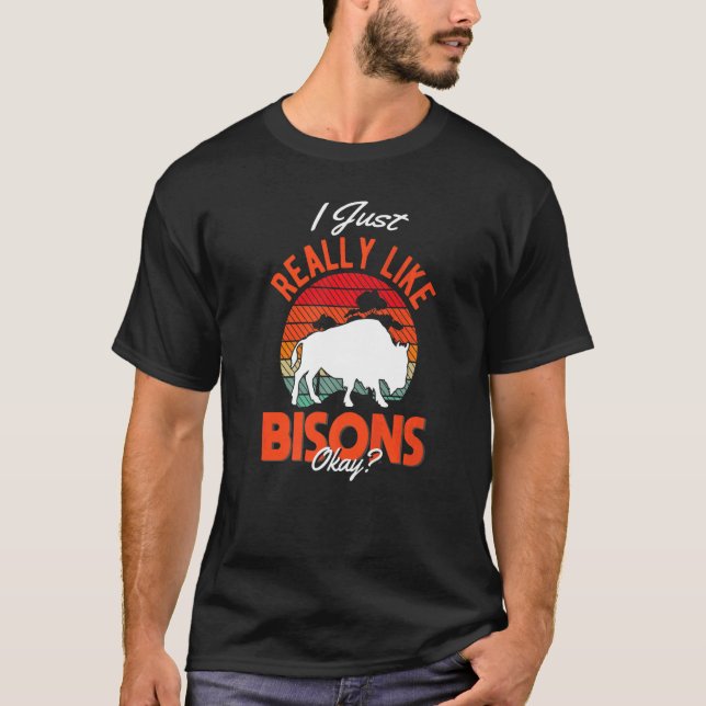 Camiseta Me gusta mucho Bisons Buffalo (Anverso)