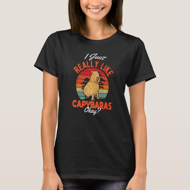 Camiseta Me gusta mucho Capybaras 1 (Anverso)