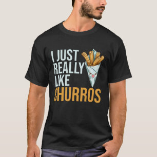 Camiseta Me Gusta Mucho Churros Pastos De Comida