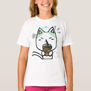 Camiseta Me Gusta Mucho El Café Bien Gato