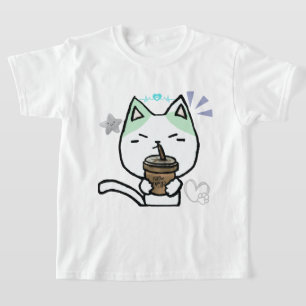 Camiseta Me Gusta Mucho El Café Bien Gato