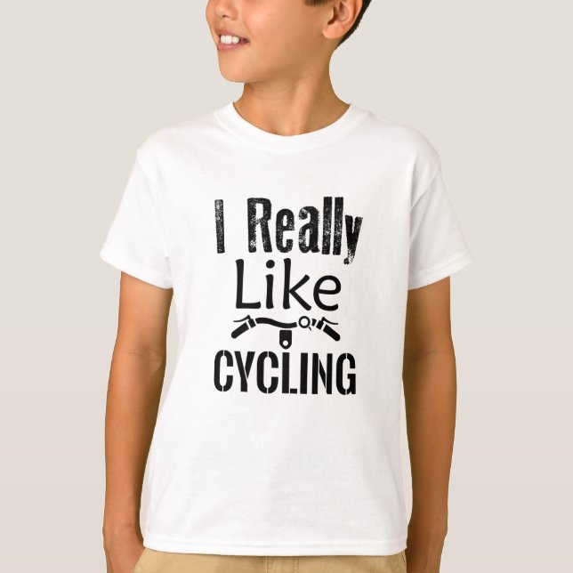 Camiseta Me Gusta Mucho El Ciclismo (Anverso)