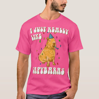 Camiseta Me Gusta Mucho El Cumpleaños De Capybara