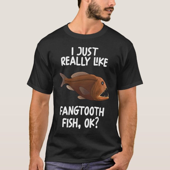 Camiseta Me Gusta Mucho El Fangtooth Fish Ok (Anverso)