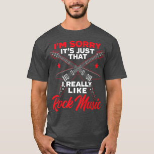 Camiseta Me Gusta Mucho El Guitarista De Música Rock R