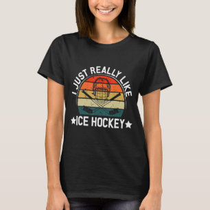 Camiseta Me Gusta Mucho El Hockey Sobre Hielo Hombres Mujer