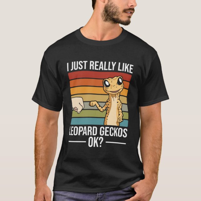 Camiseta Me Gusta Mucho El Leopardo Geckos Leopard Gecko (Anverso)