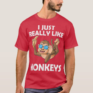 Camiseta Me gusta mucho el mono con banana