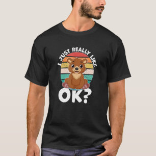 Camiseta Me gusta mucho el oso pardo grizzly