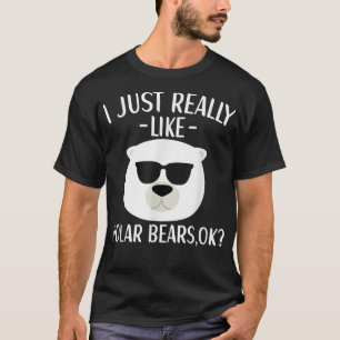 Camiseta Me gusta mucho el oso polar Guay