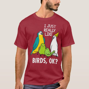 Camiseta Me Gusta Mucho El Parroquio De Aves Cockatoo