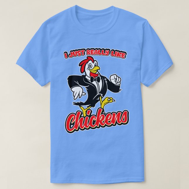 Camiseta Me Gusta Mucho El Pollo (Diseño del anverso)