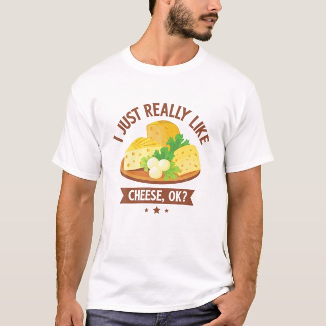 Camiseta Me Gusta Mucho El Queso Bien (Anverso)